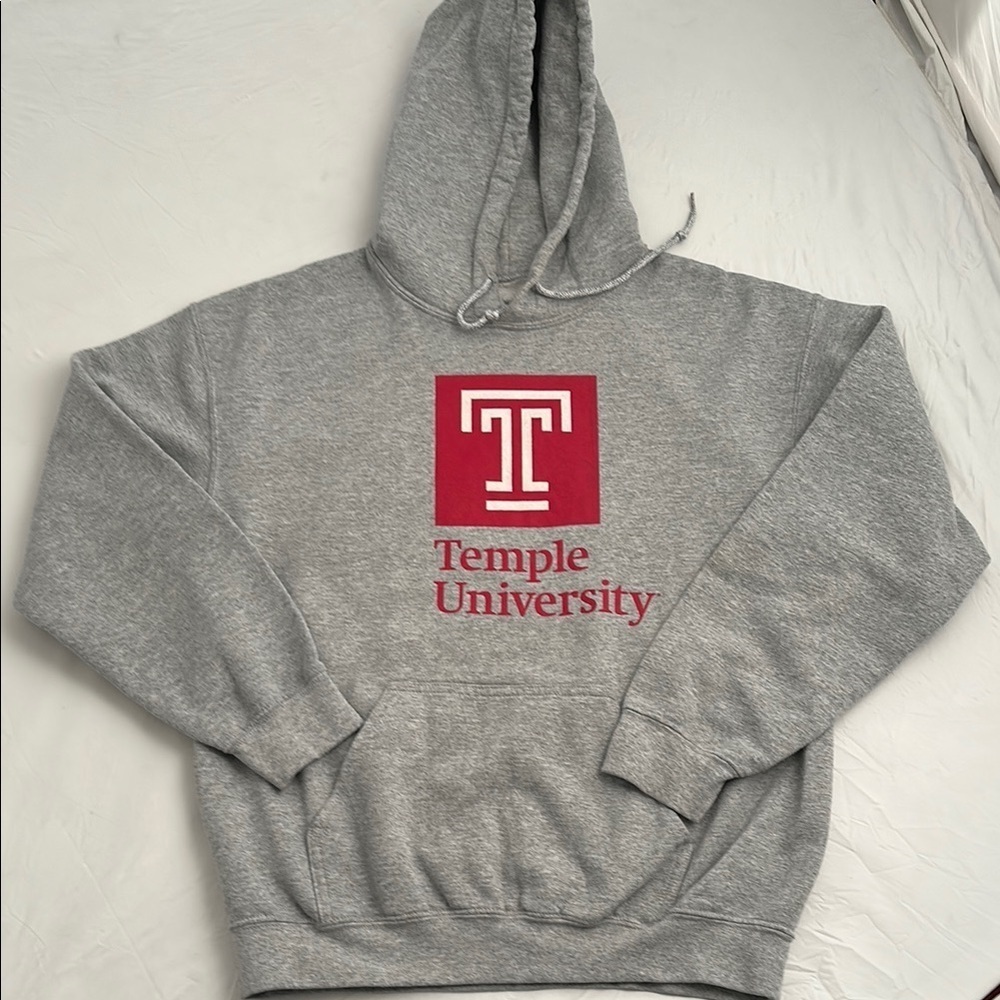 Fanatics Temple University heather gray front pocket hoodie